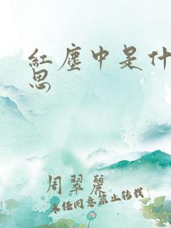 红尘中是什么意思