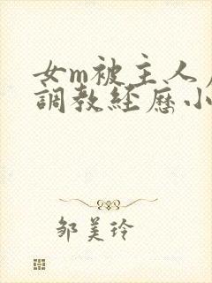 女m被主人虐玩调教经历小说