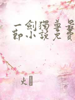 一剑独尊最新章节小说免费阅读