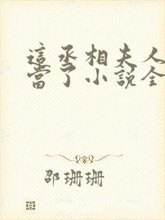 这丞相夫人我不当了小说全文免费阅读