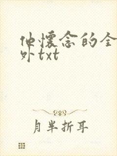 他怀念的全文番外txt