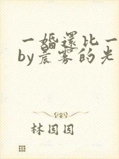 一婚还比一婚高by晨雾的光小说免费阅读