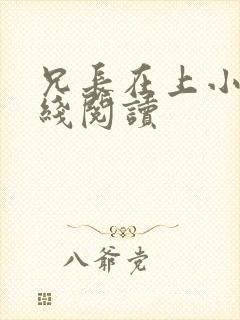 兄长在上小说在线阅读