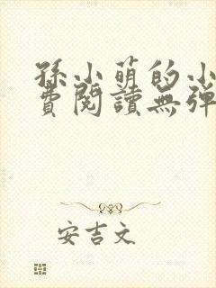 孙小萌的小说免费阅读无弹窗