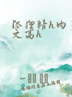 狐狸精h肉多荤文高h