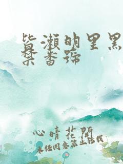 皆濑明里黑人解禁番号