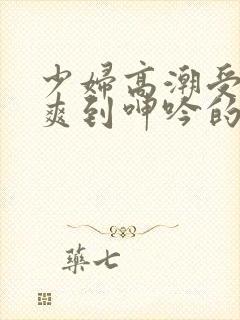 少妇高潮受不了爽到呻吟的