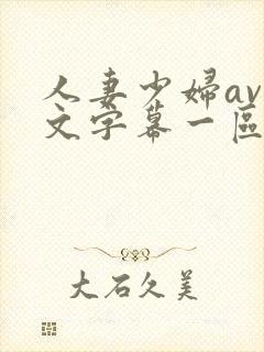 人妻少妇av中文字幕一区二区