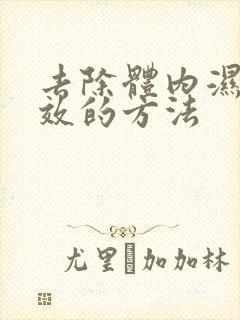 去除体内湿气有效的方法