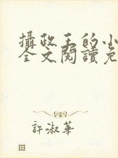 摄政王的小闲妻全文阅读免费