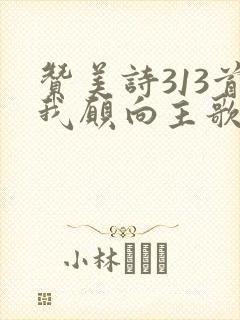 赞美诗313首我愿向主歌