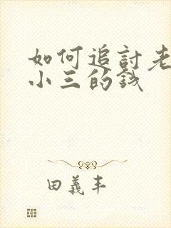 如何追讨老公给小三的钱