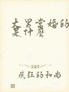 大男当婚的结局是什么