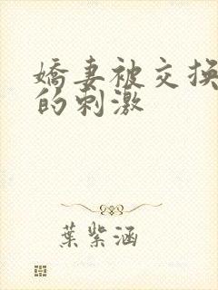 娇妻被交换黑人的刺激