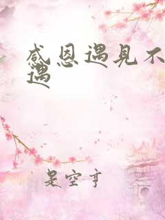 感恩遇见不负相遇