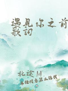 遇见你之前的我歌词