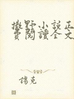 撒野小说正版免费阅读全文无删减