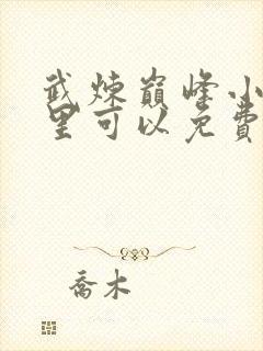 武炼巅峰小说哪里可以免费阅读