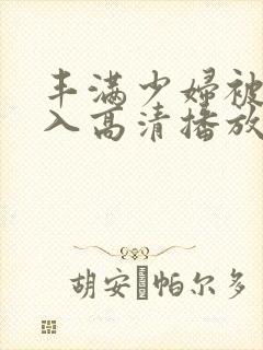 丰满少妇被猛进入高清播放