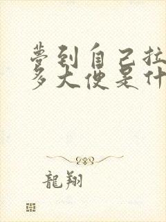 梦到自己拉了好多大便是什么预兆