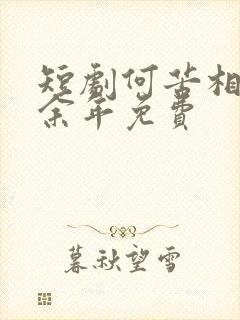 短剧何苦相思煮余年免费