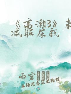 《高潮3》未删减版床戏