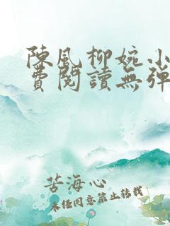 陈风柳婉小说免费阅读无弹窗