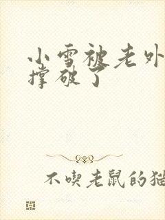 小雪被老外黑人撑破了