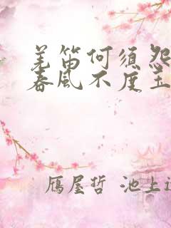 羌笛何须怨杨柳春风不度玉门关翻译