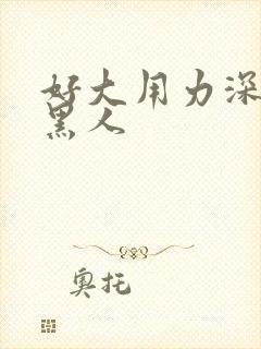 好大用力深一点黑人