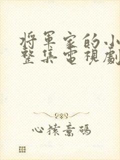 将军家的小娘子整集电视剧