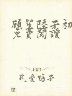 顾笙陆子初全文免费阅读