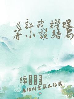 《许我耀眼》原著小说结局