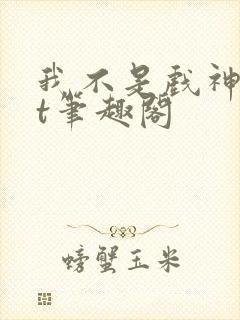 我不是戏神txt笔趣阁