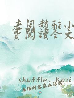 老周赵雅小说免费阅读全文