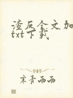 渣反全文加番外txt下载