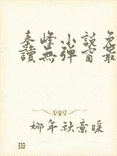 秦峰小说免费阅读无弹窗最新章节