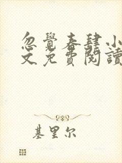 忽觉春肆小说全文免费阅读无弹窗