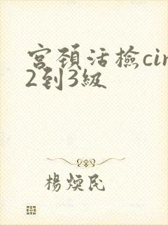 宫颈活检cin2到3级