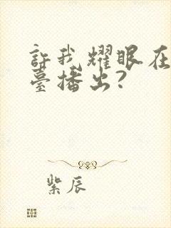 许我耀眼在哪个台播出?