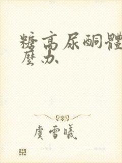 糖高尿酮体高怎么办