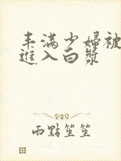 丰满少妇被猛烈进入白浆