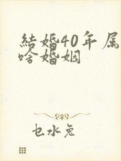 结婚40年属于啥婚姻