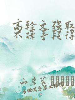 高干文强取豪夺不择手段得到女主
