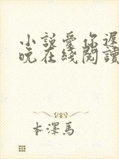 小说爱你迟而不晚在线阅读免费