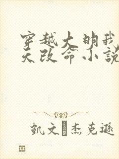 穿越大明我要逆天改命小说