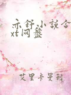 亦舒小说合集txt网盘