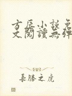 方辰小说免费全文阅读无弹窗