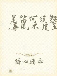 羌笛何须怨杨柳,春风不度玉门关