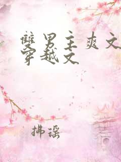 双男主爽文重生穿越文